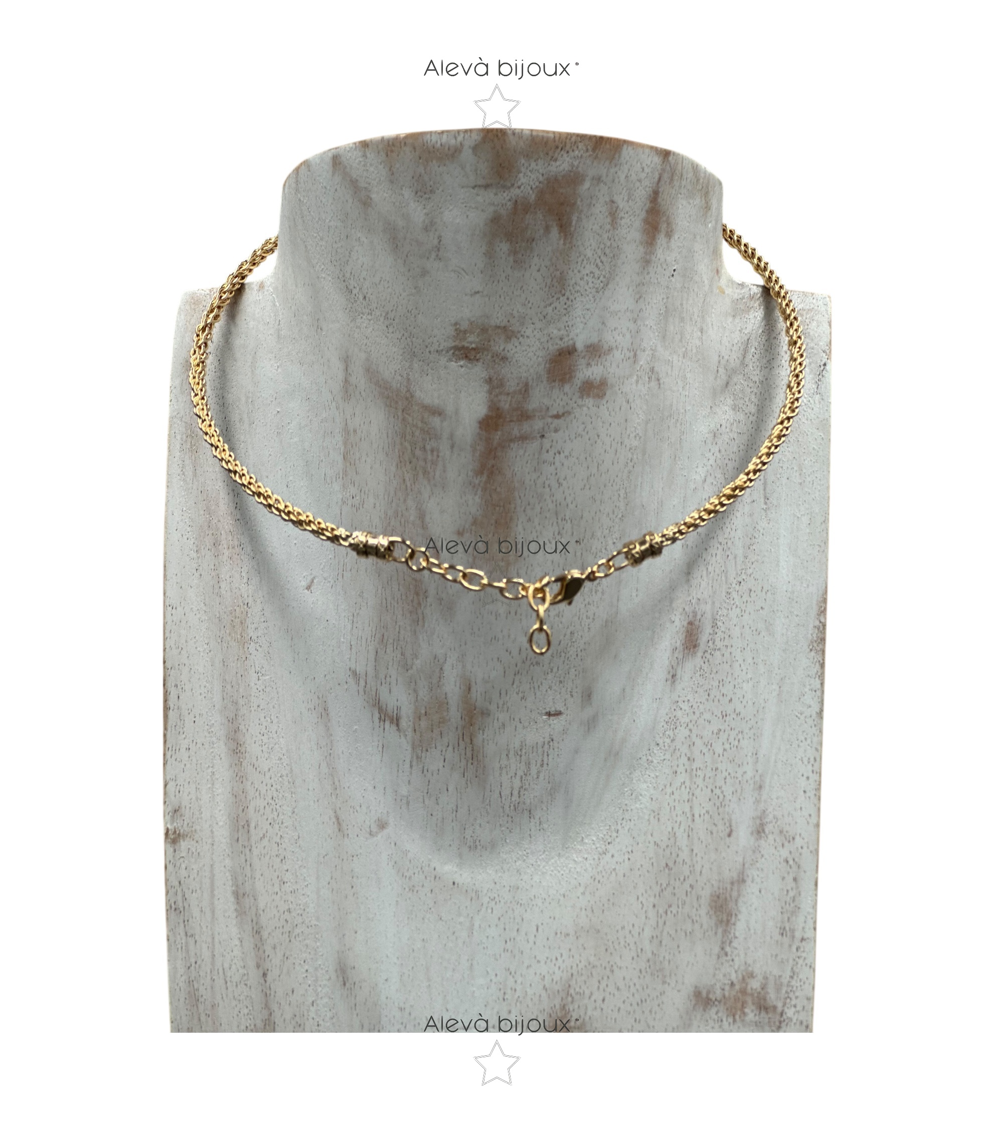 Alevá Bijoux Collane Collarino Torchon Halskette Gold