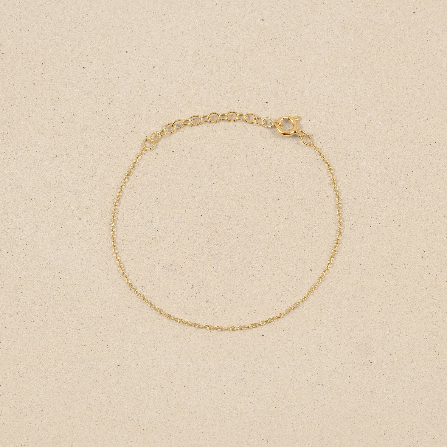 Stilnest Anker Armband 24k Gold Vermeil 15+4cm