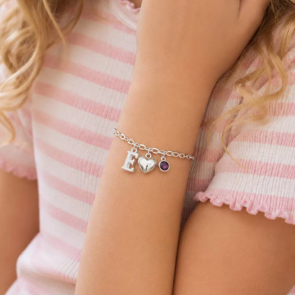 Joy by Corrine Smith Child Charm Armband Silber personalisiert
