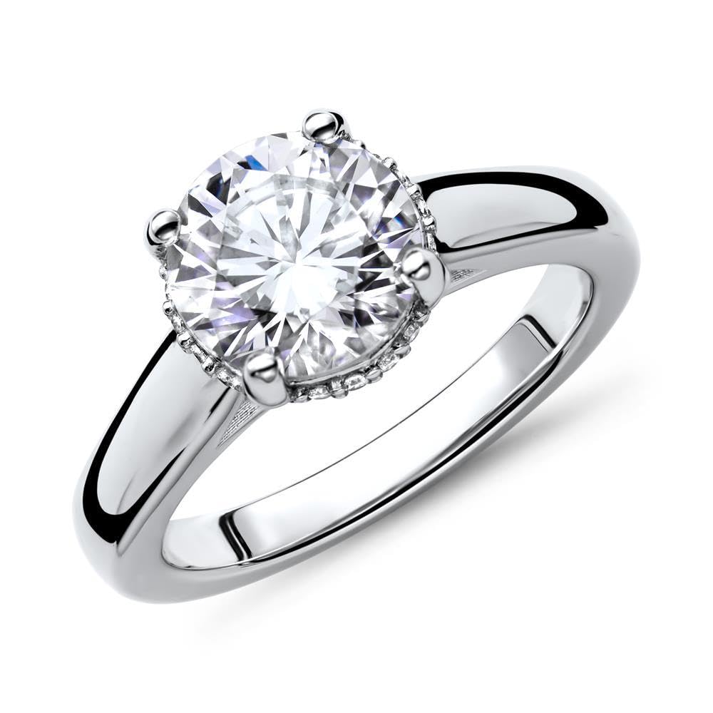 JEWLIX VR0049 Verlobungsring Silber 50mm Zirkonia