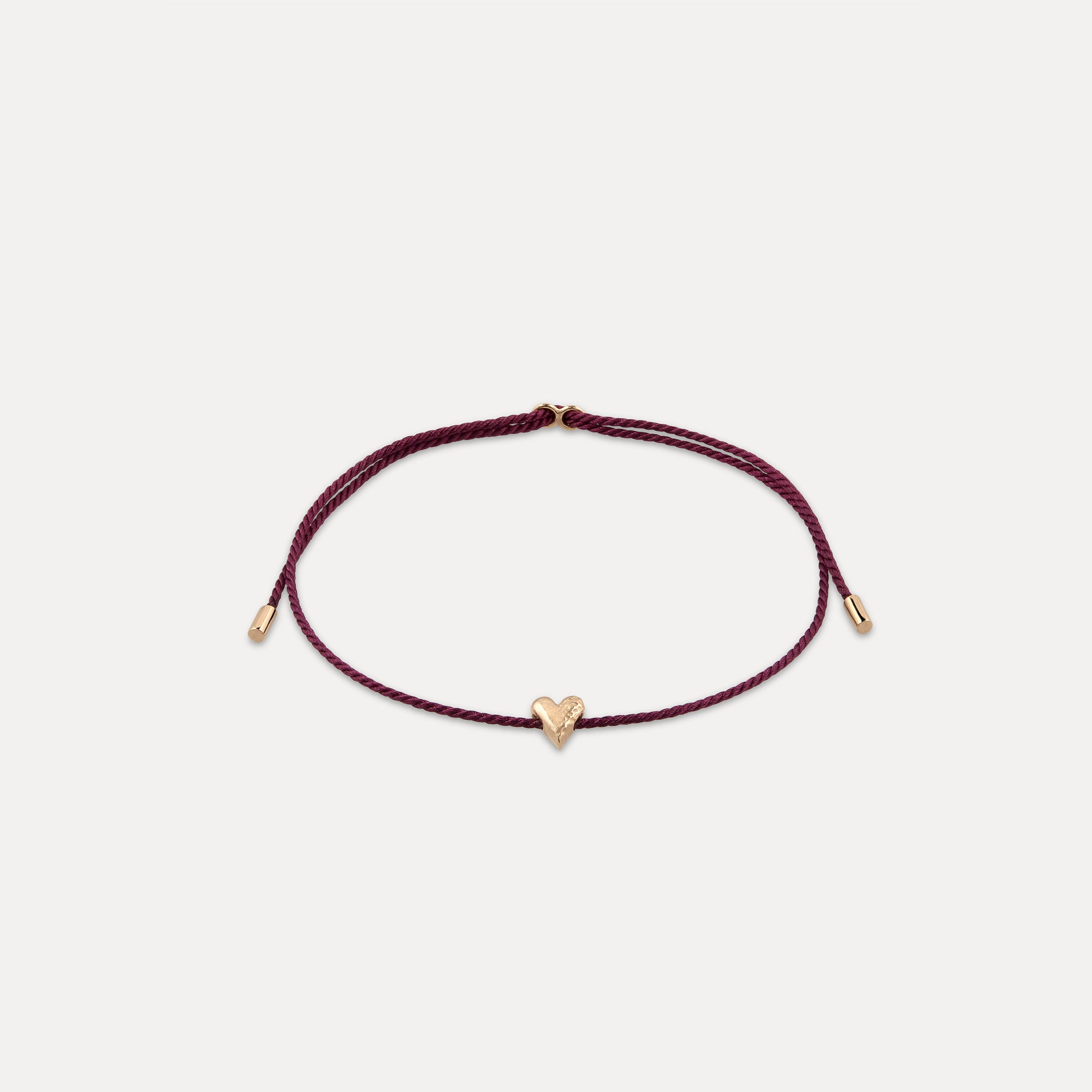 Stilnest Tiny Heart Armband 585 Gold 16 cm Massivgold