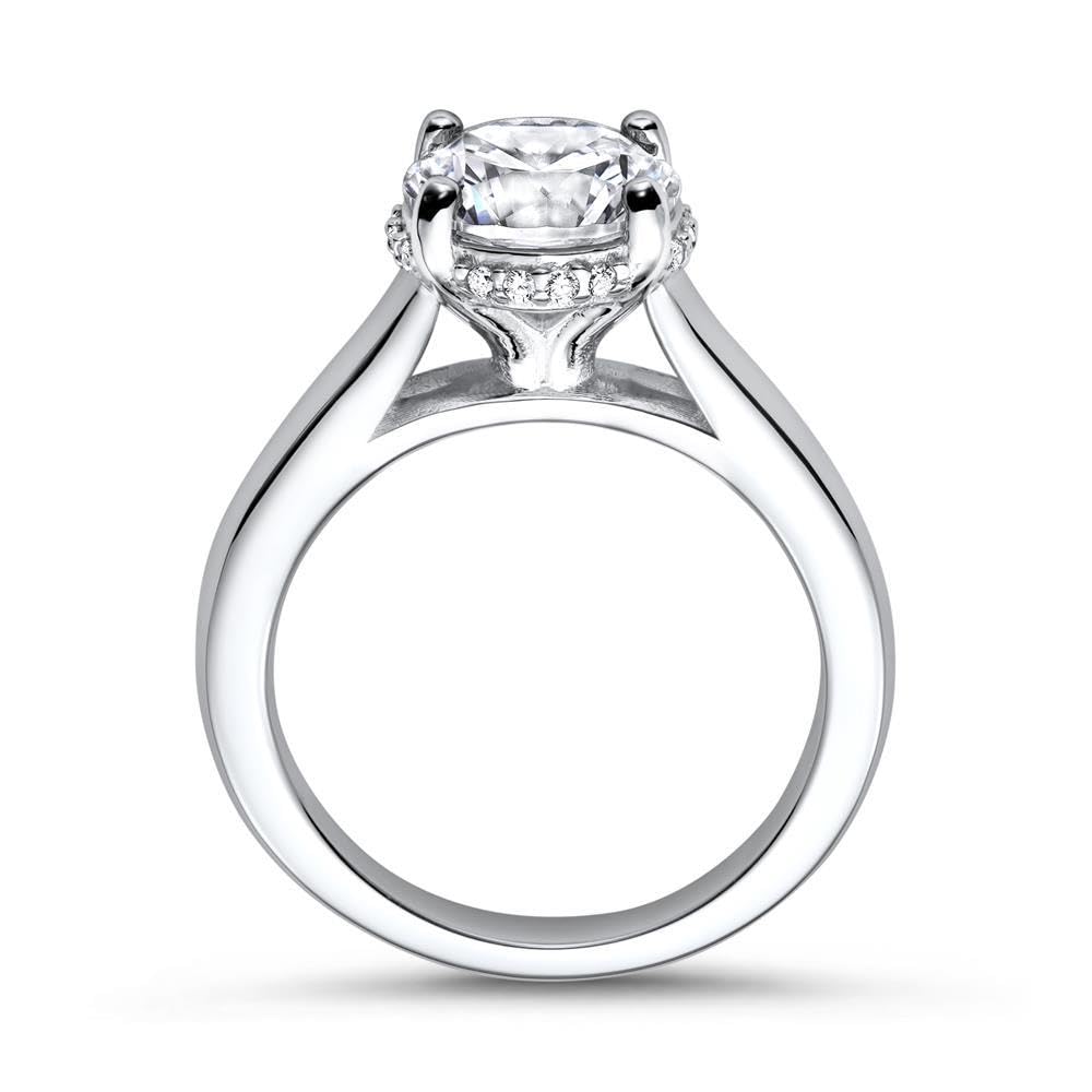 JEWLIX VR0049 Verlobungsring Silber 50mm Zirkonia
