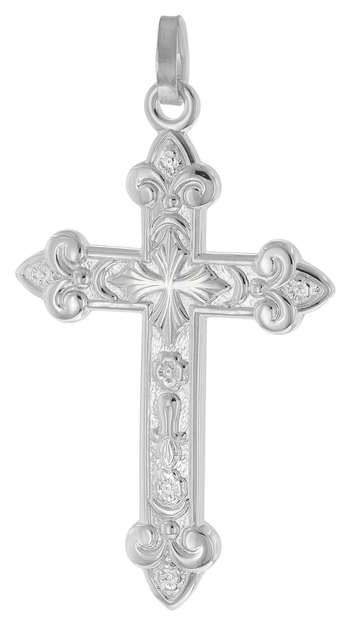 trendor Orthodoxes Kreuz 21646 Herren-Anhänger Silber 35 mm