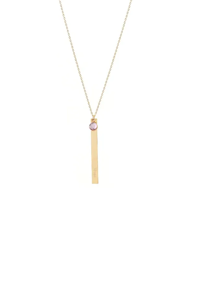 Joy by Corrine Smith Mum June Halskette Gold Juni Geburtsstein