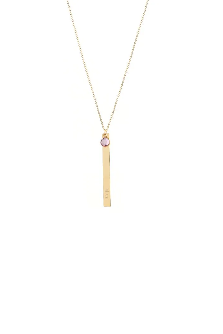 Joy by Corrine Smith Mum June Halskette Gold Juni Geburtsstein