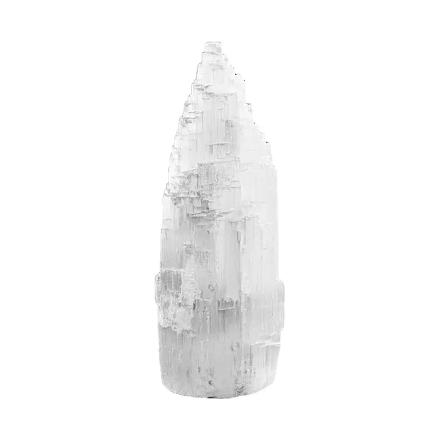 NKlaus Healing Crystals Selenit-Turm 15,5x5 cm 560 g