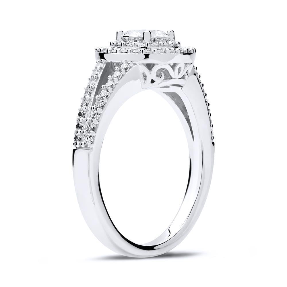 JEWLIX VR0160 Verlobungsring 925 Silber Größe 52 floral