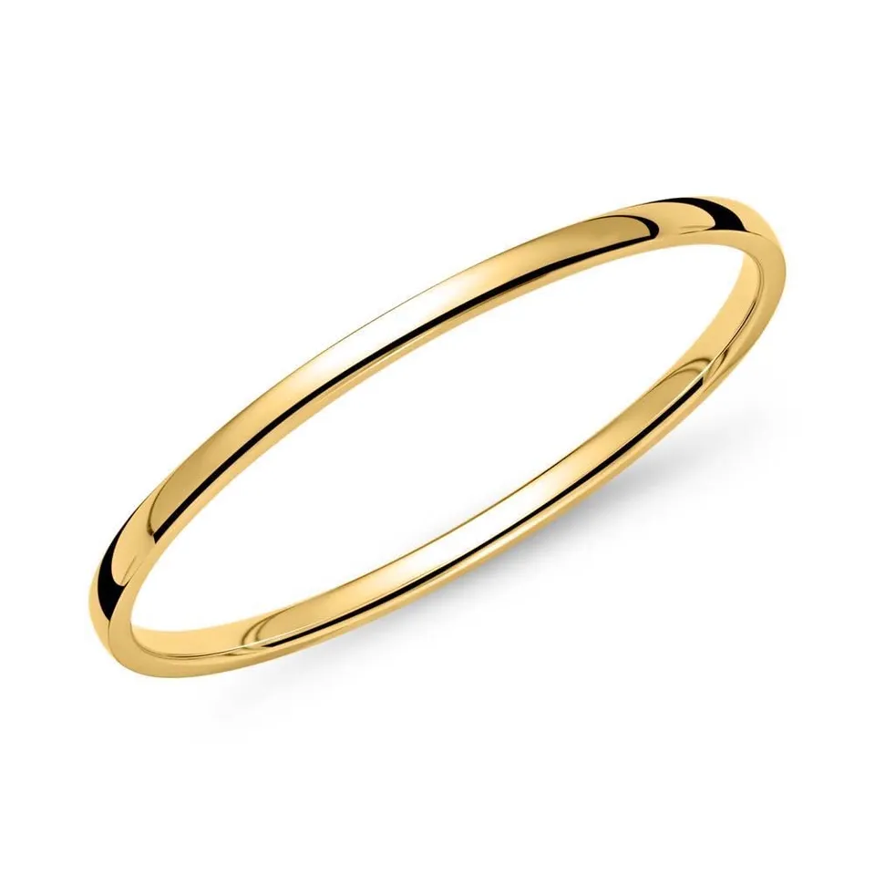 JEWLIX Ohrstecker Ring Gold schmal 1,2 mm Größe 60