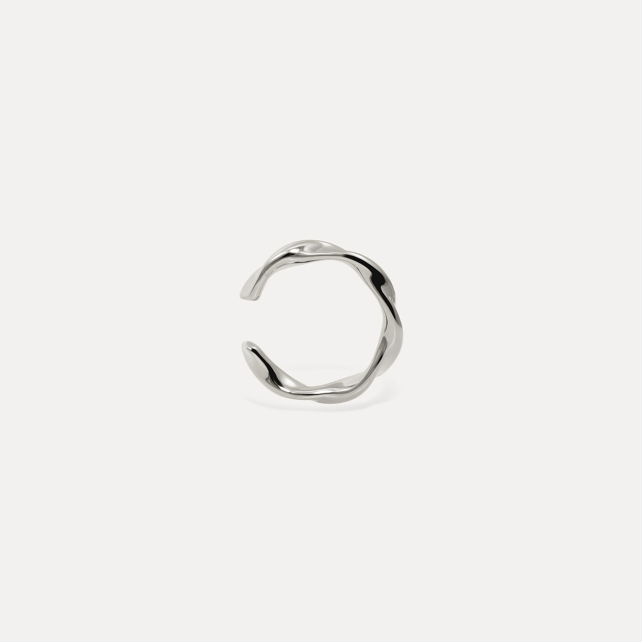 Stilnest Flux Ear Cuff Ohrringe 24k Gold Vermeil twisted