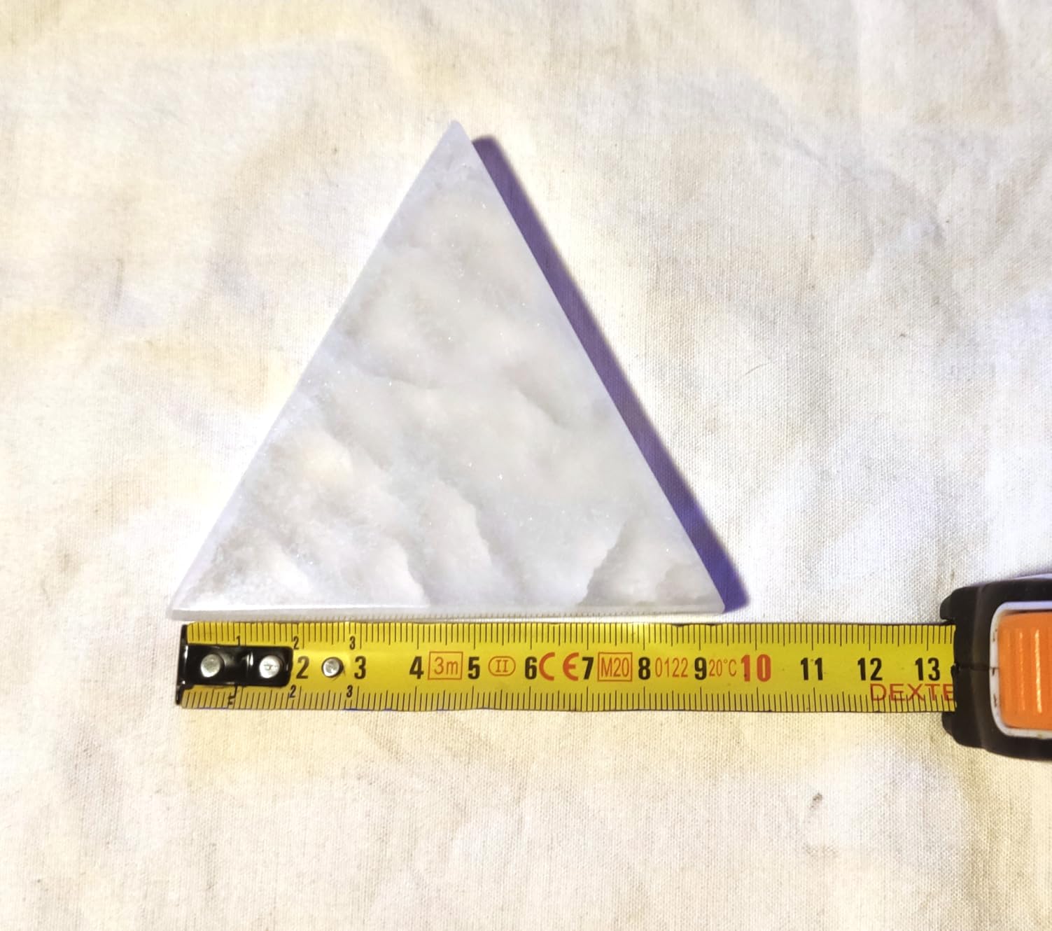 NKlaus Healing Crystals Selenit-Dreieck 10x8cm Platte 1 Stück