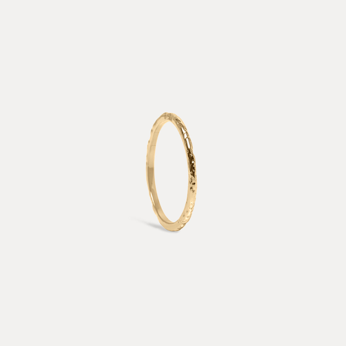 Stilnest Uneven Thin Band Ring 585 Gold Gr. 56