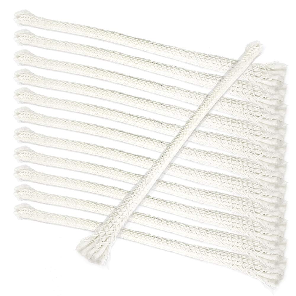 NKlaus Wicks Ersatzdochte Baumwolle 8 mm 20 cm 12 Stück