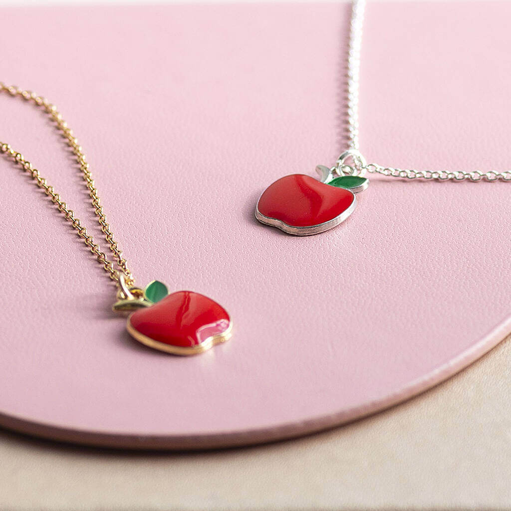 Joy by Corrine Smith Red Apple Halskette Gold Apfel Anhänger