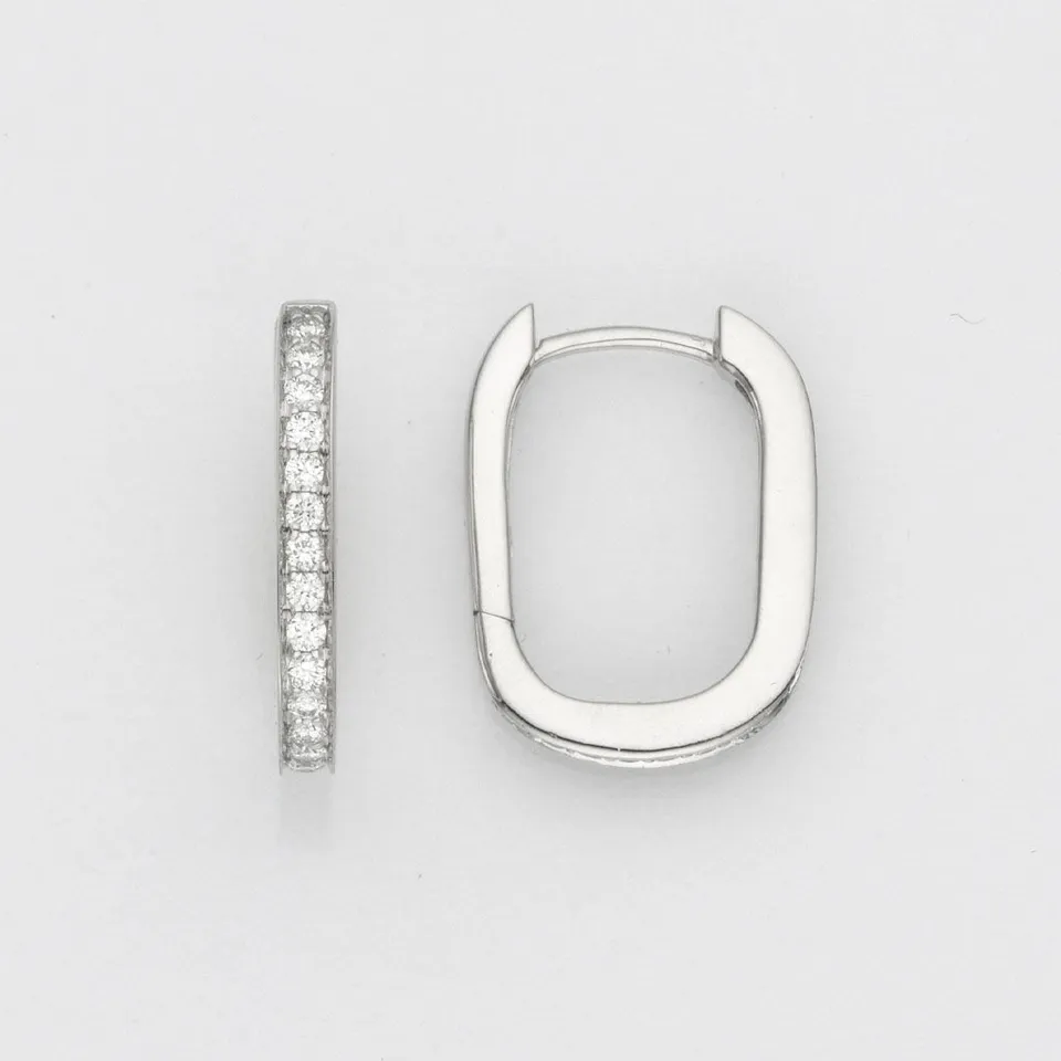 Eugen Rühle Ohrschmuck 80.7887 Creolen Weißgold Brillant 0,30 ct