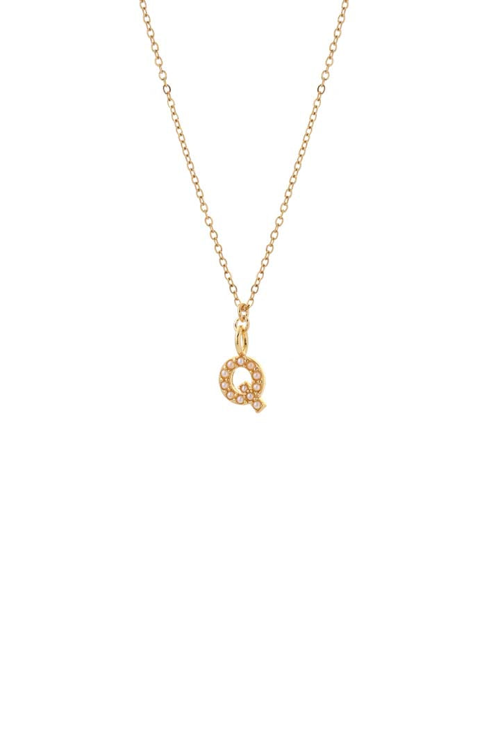 Joy by Corrine Smith Q Halskette Gold Initial Perle 40-45 cm