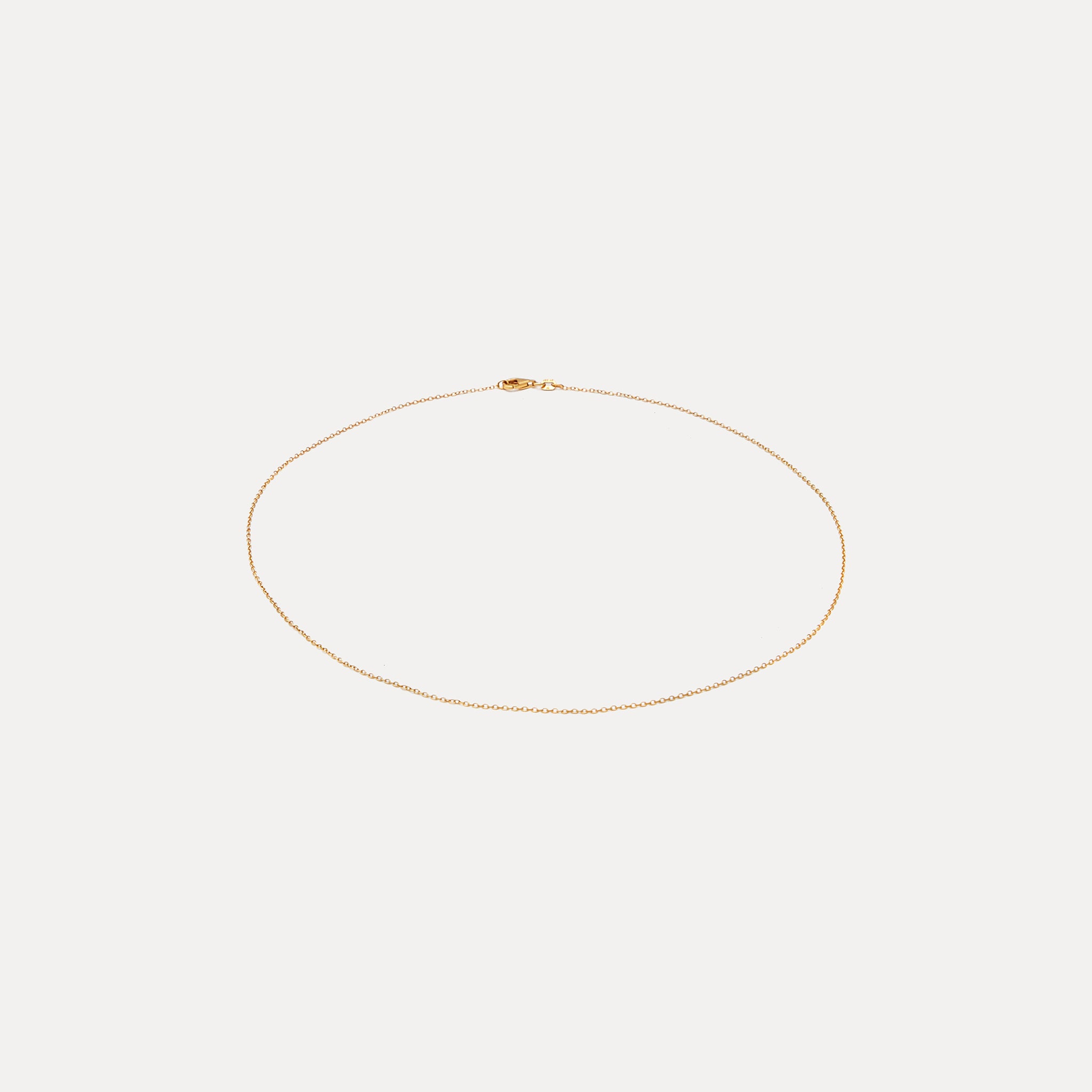 Stilnest Ankerkette Halskette 24k Gold Vermeil 45cm