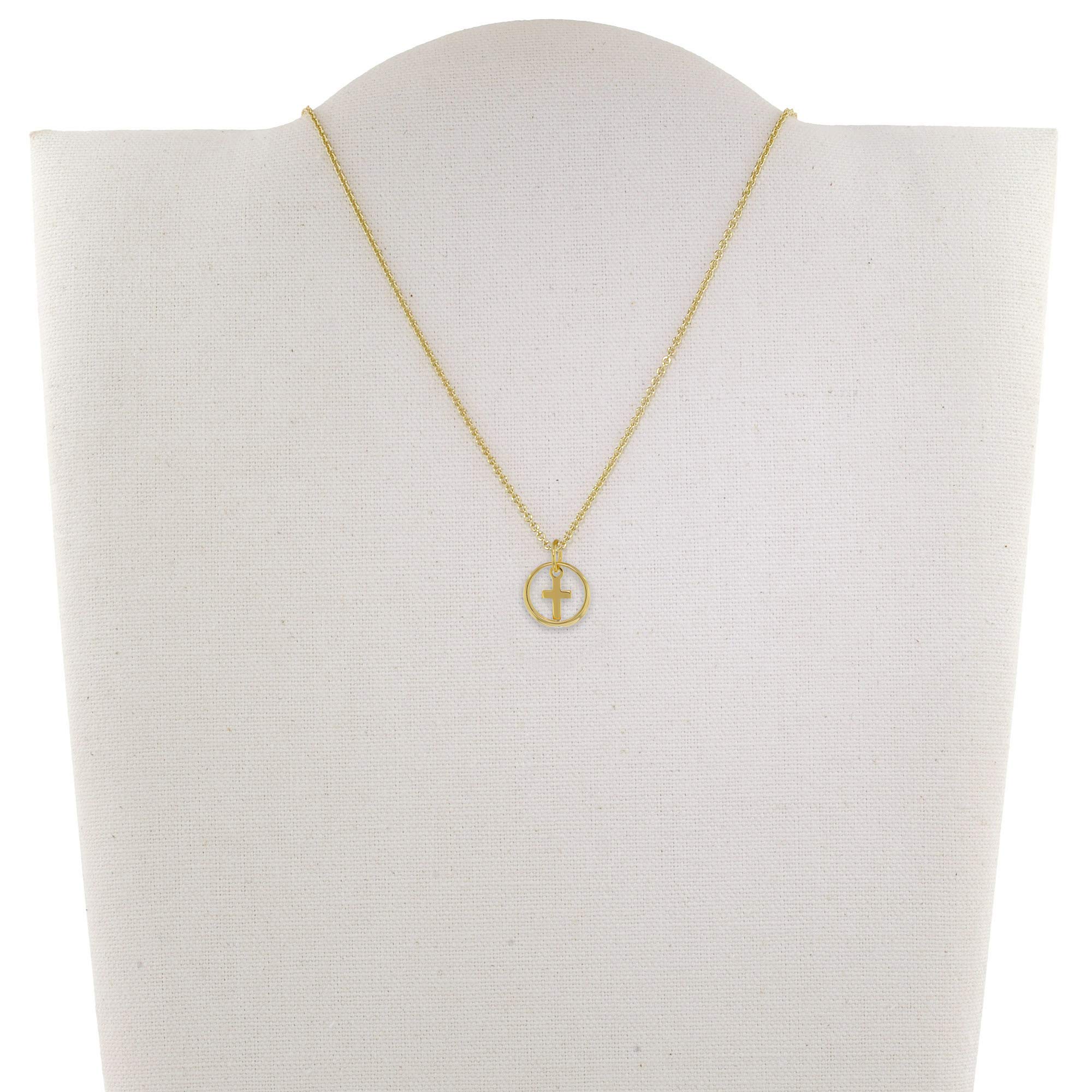 trendor Halsketten 39485 Taufring Kreuz Gold 333 Kette 40 cm