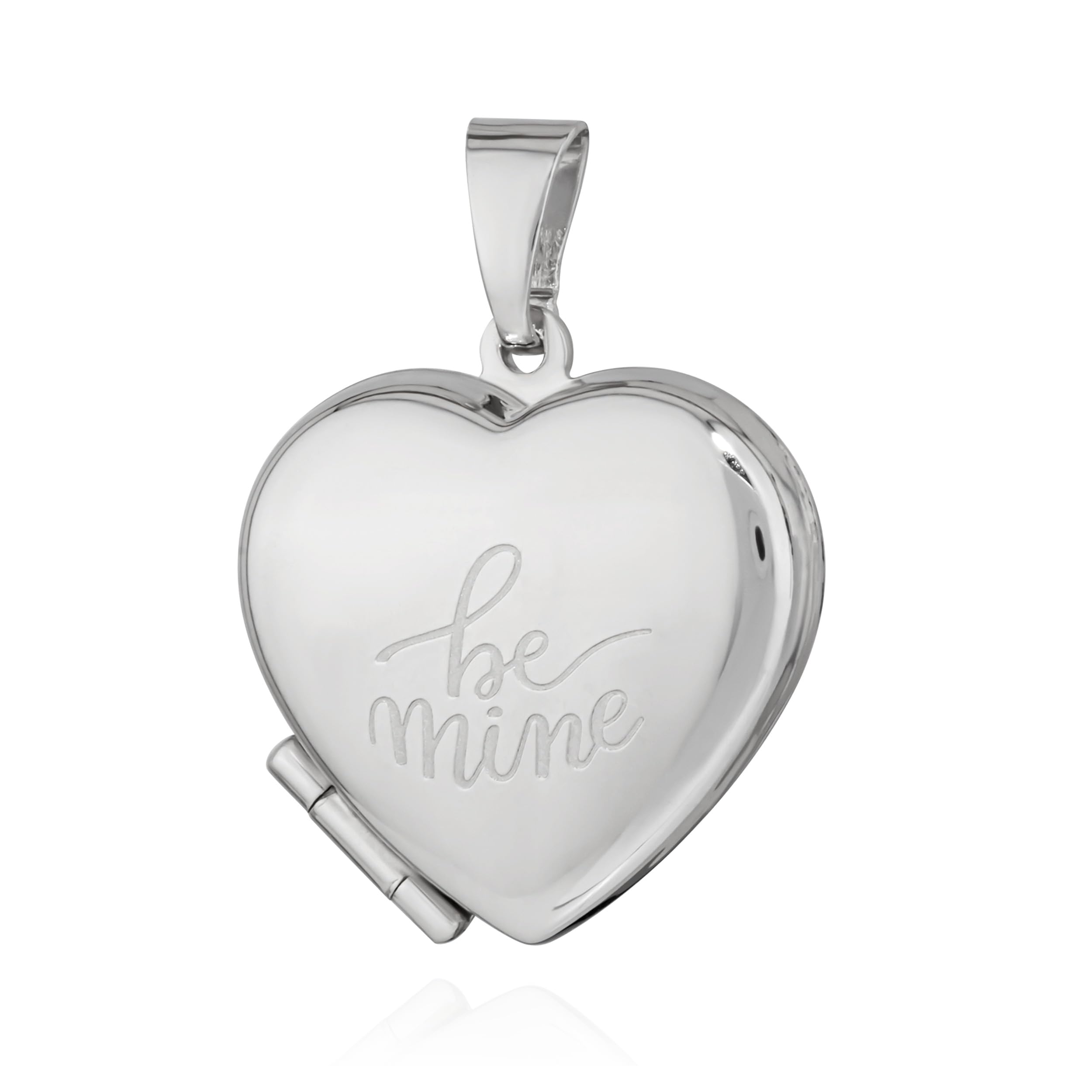 NKlaus Jewellery Medaillon Herz 925 Silber Anhänger