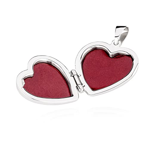 NKlaus Jewellery Medaillon Herz 925 Silber Anhänger