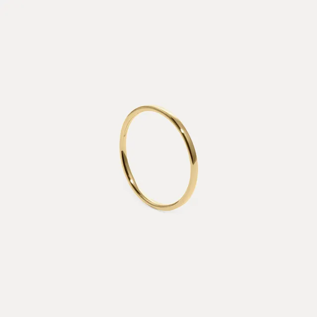 Stilnest Basic Ring 585 Gold Massivgold Größe 52