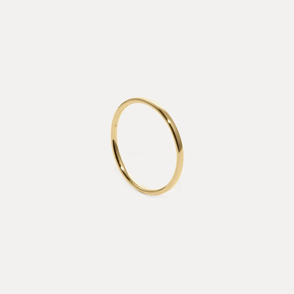 Stilnest Basic Ring 585 Gold Massivgold Größe 52