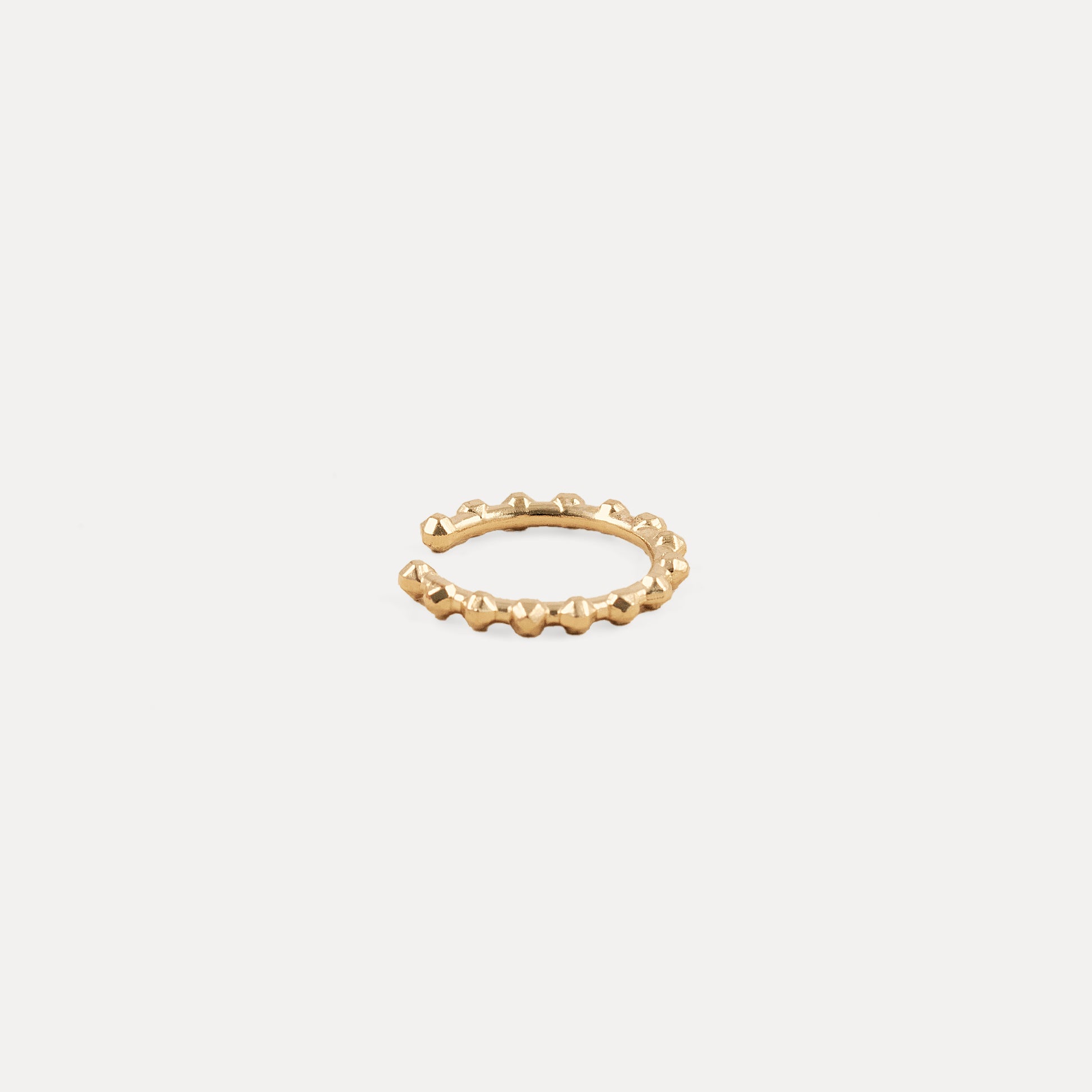 Stilnest Party Stack Ear Cuff 925 Silber 24k Vermeil 2 mm