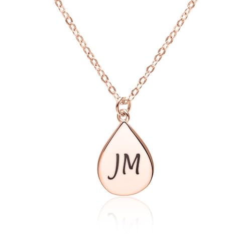 JEWLIX Ketten mit Anhänger Kette Tropfen 925er Silber rosé