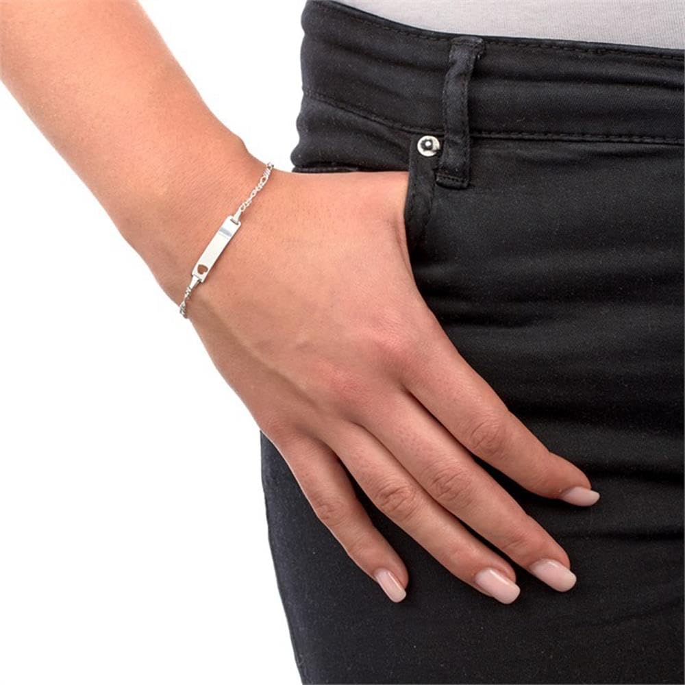 JEWLIX ID-Armbänder ID1001 Armband Silber 12-19 cm