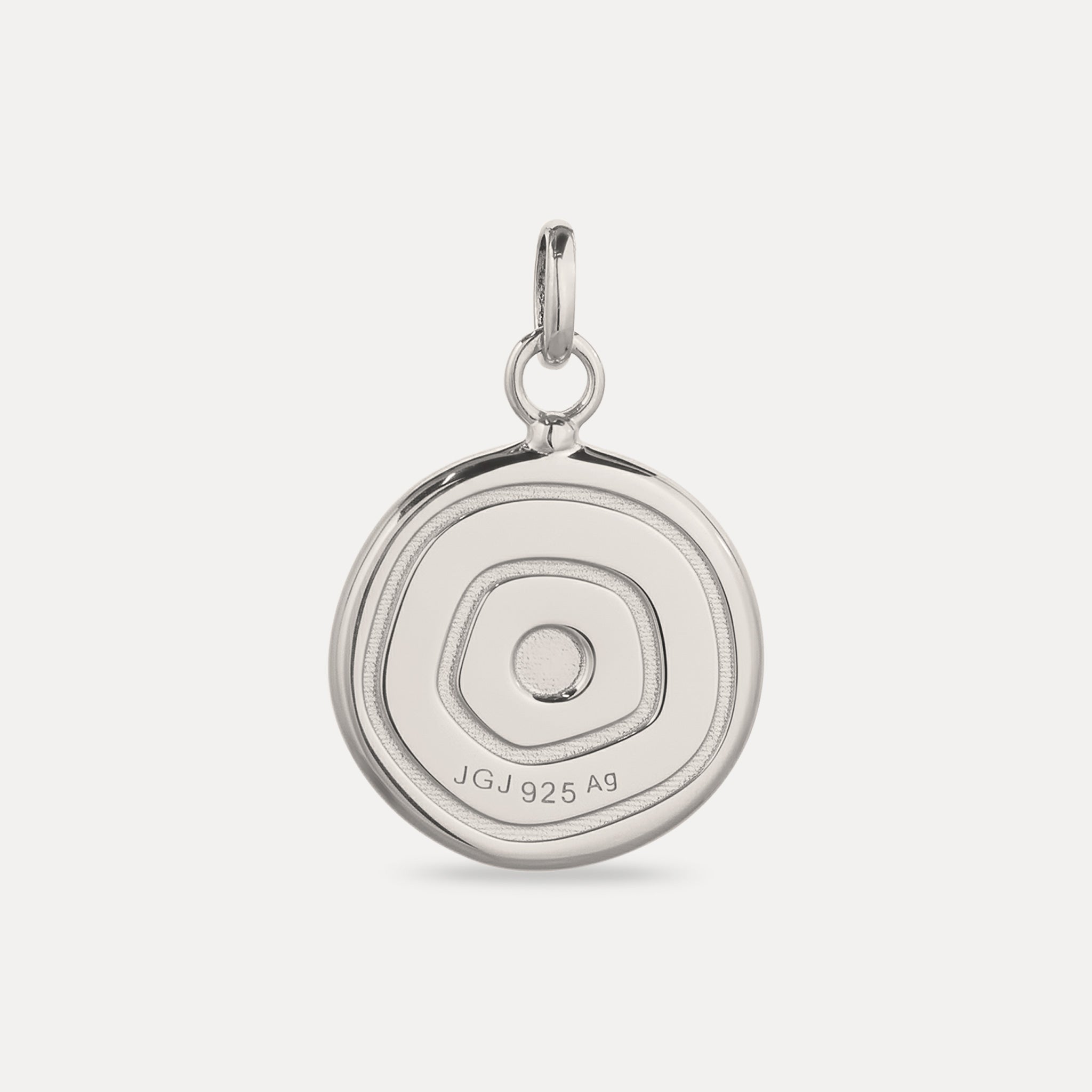 Stilnest Weißer Saphir Evil Eye Anhänger Türkis Gold Vermeil