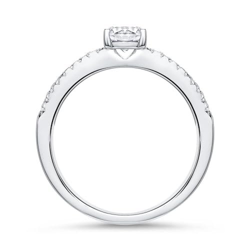 JEWLIX Verlobungsring 925 Silber Ring 50mm Zirkonia