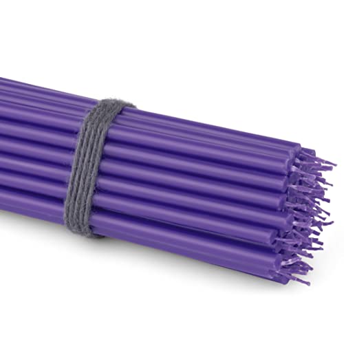 NKlaus Candles Stabkerzen Violett 50er 16cm Paraffin