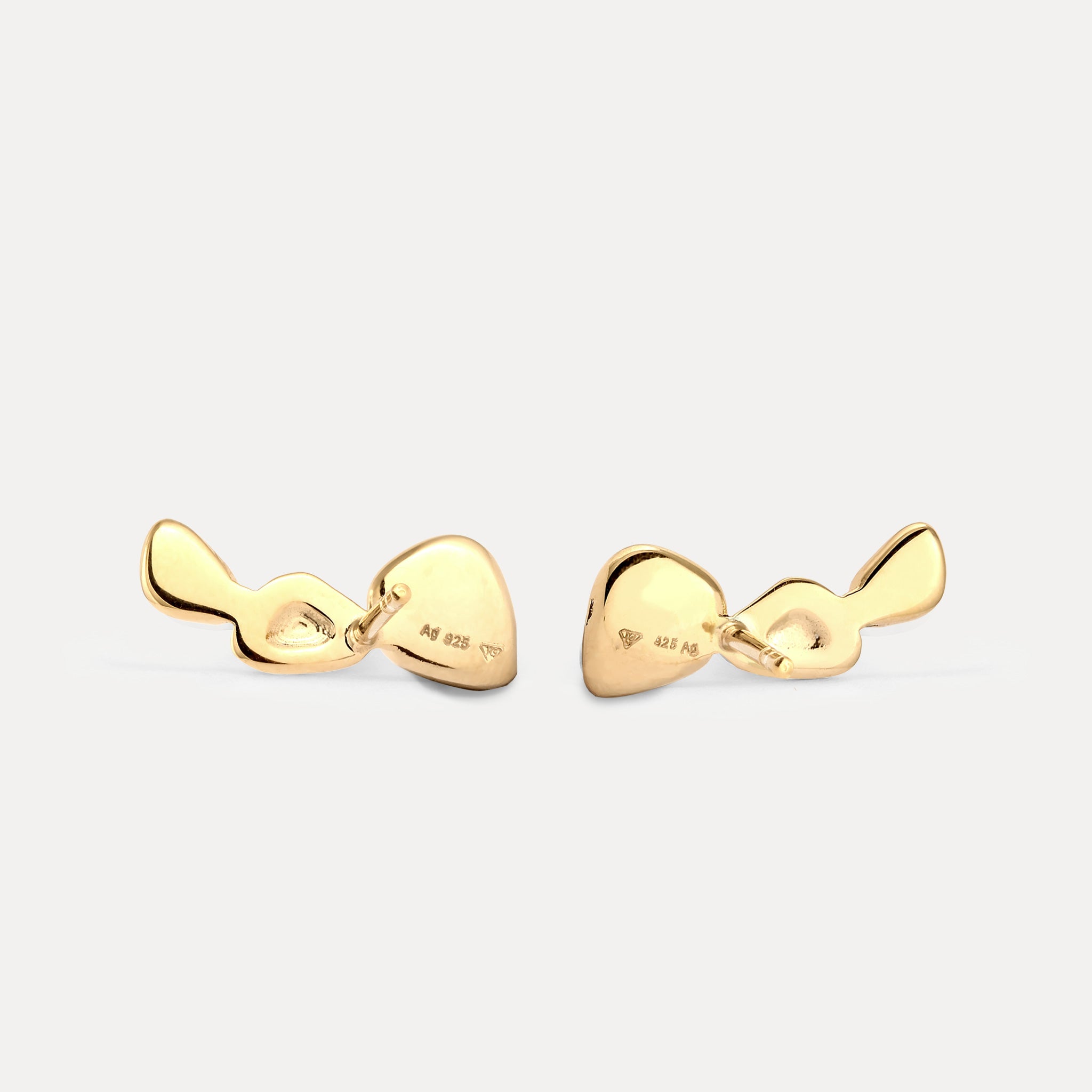 Stilnest Canyon Ear Climbers Ohrringe Gold Vermeil