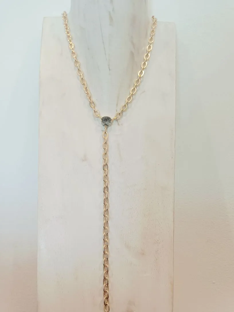 Alevá Bijoux Gilda Grigio Fumee Halskette grau