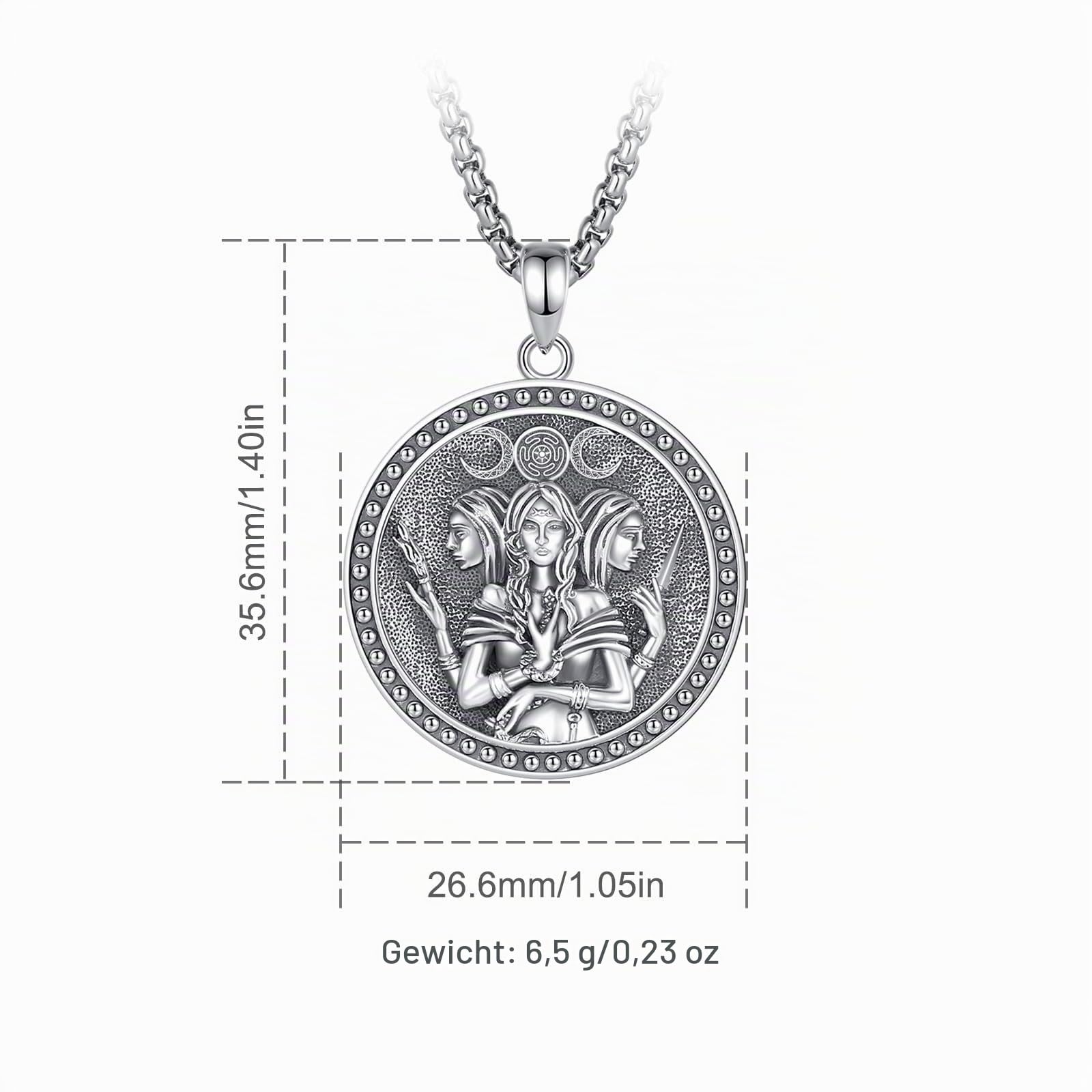 Eudora Harmony Bola Halskette Hekate Medaille Silber 925