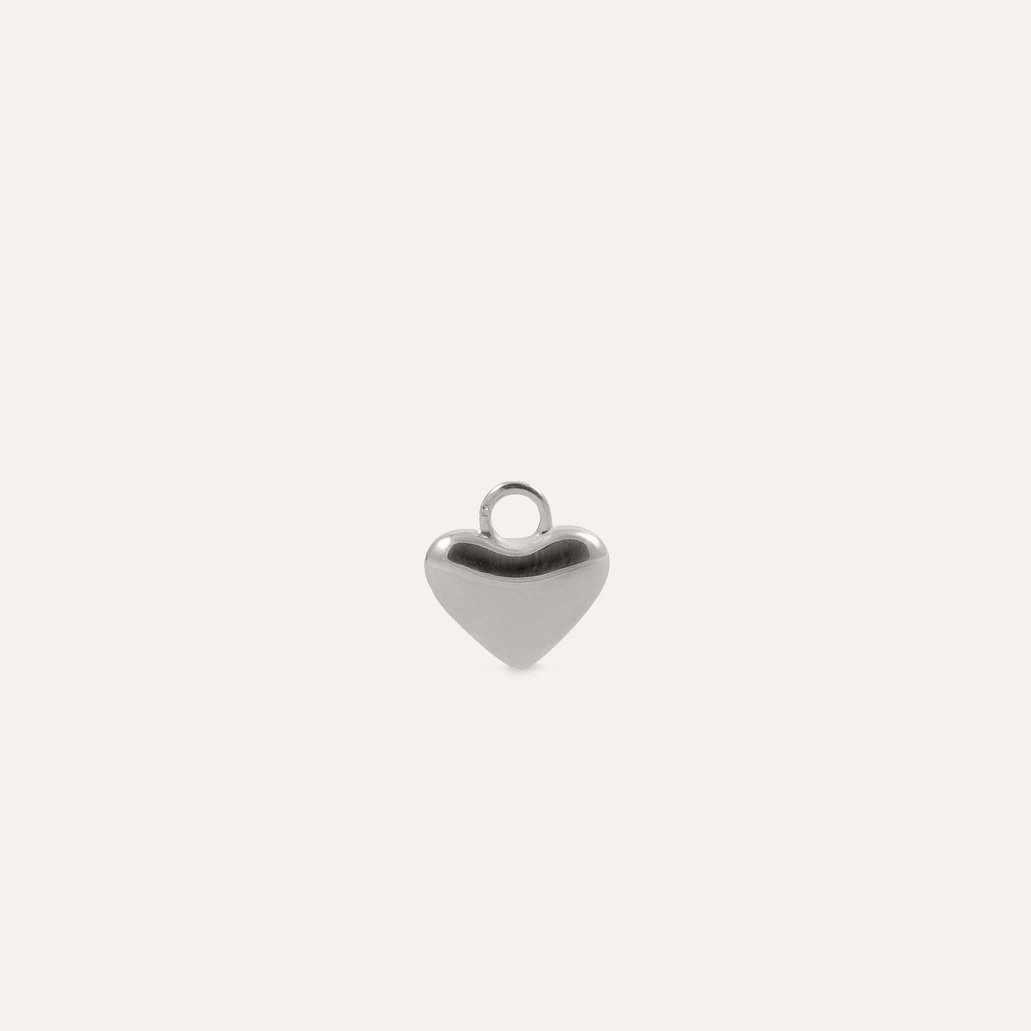 Stilnest Soft Heart Charm Anhänger Gold Vermeil Herz