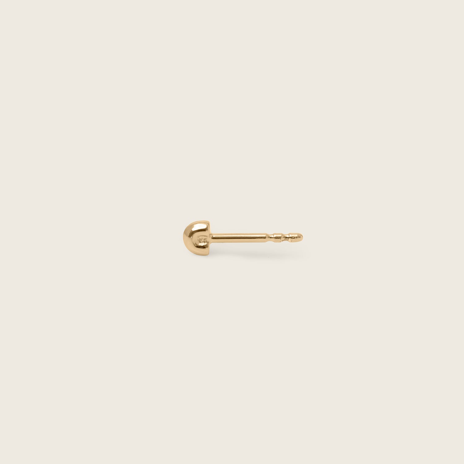 Stilnest Tube Ohrstecker 585 Gold Ohrringe Single 14k