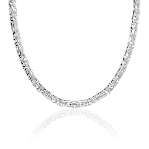 JEWLIX Königskette 5mm Herren Silberkette 55cm 925