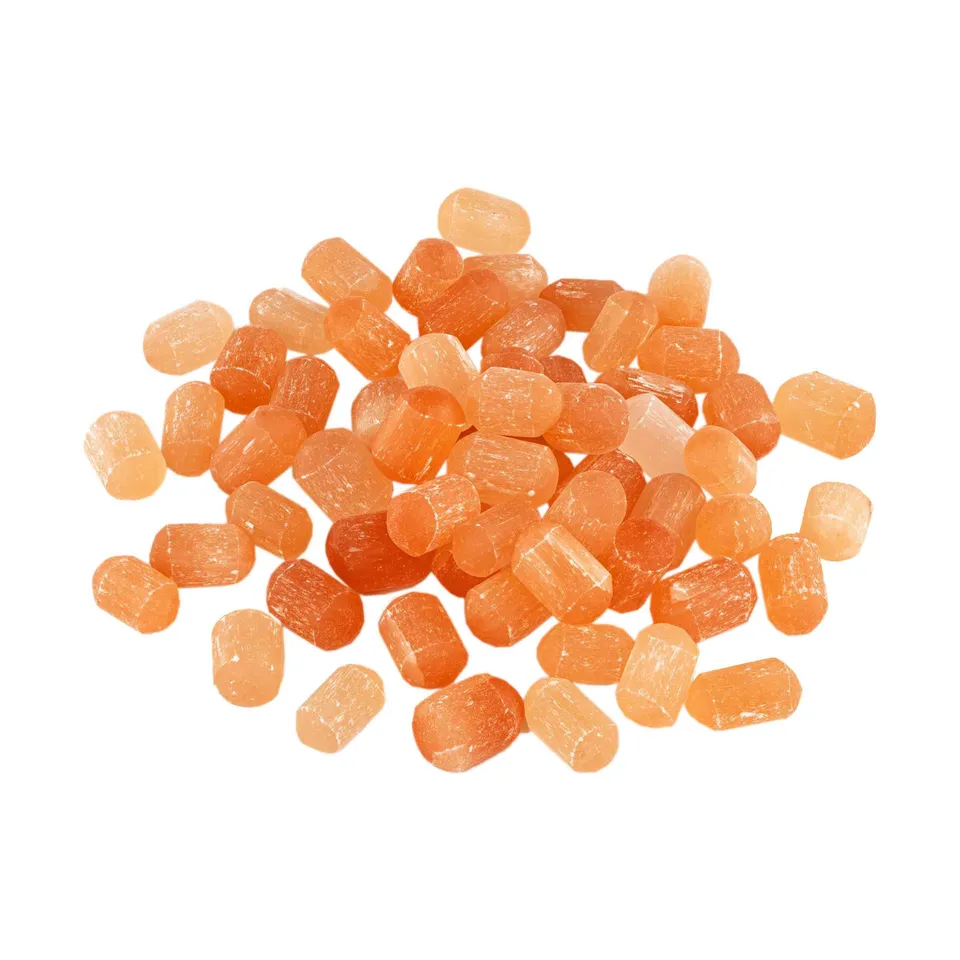 NKlaus Healing Crystals Oranger Selenit Trommelsteine 900g Edelstein