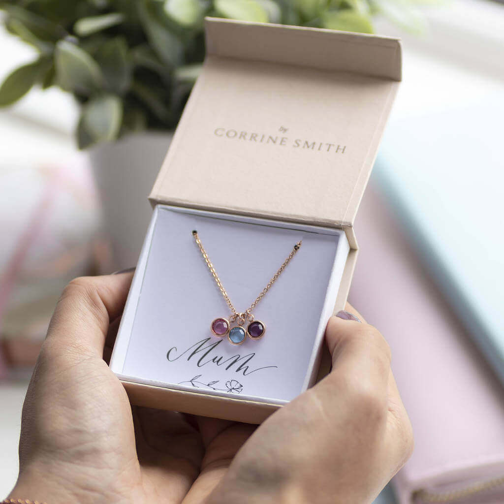 Joy by Corrine Smith Rose Gold Family Halskette Roségold 16-18 Zoll