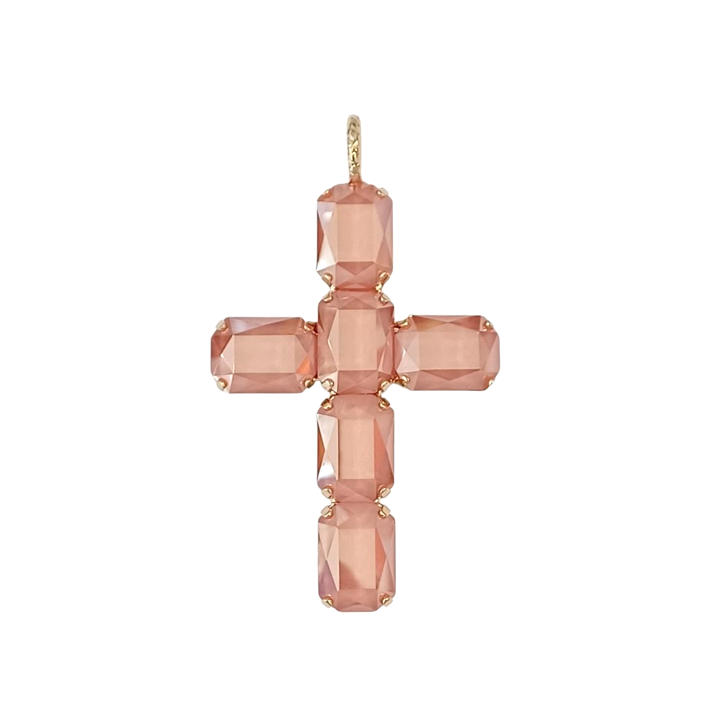Alevá Bijoux Princess Mirror Kreuzanhänger Kristall 7 cm