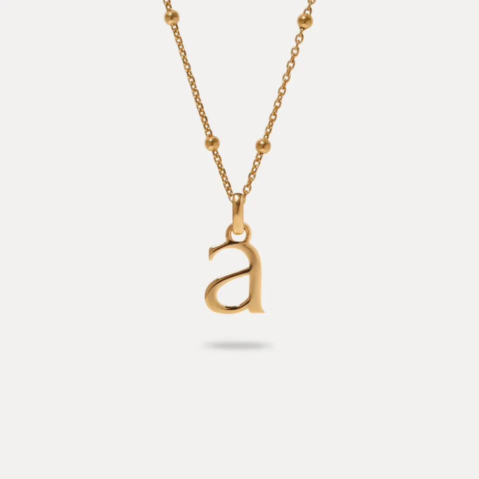Stilnest Initial Satellite Kette Halskette Gold Vermeil A 45cm