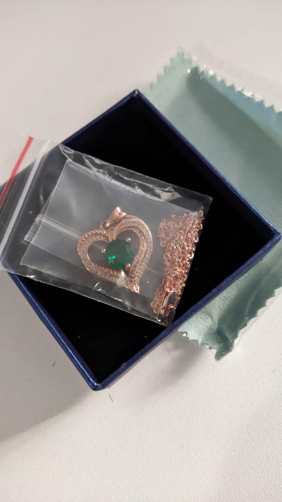 Eudora Harmony Bola Herz Kette Silber Rosegold Geburtsstein
