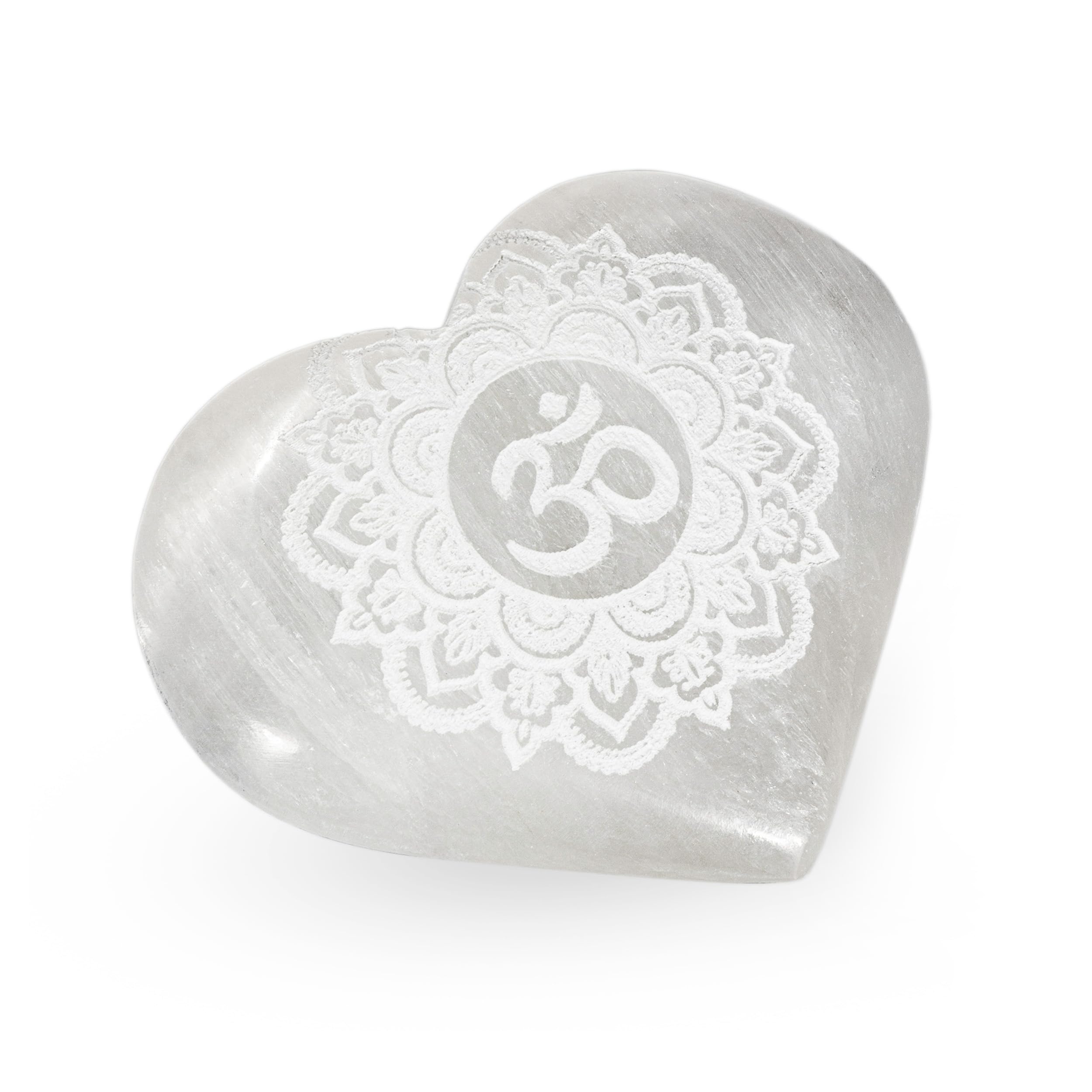 NKlaus Healing Crystals Selenit-Herz 6x7,5cm Om