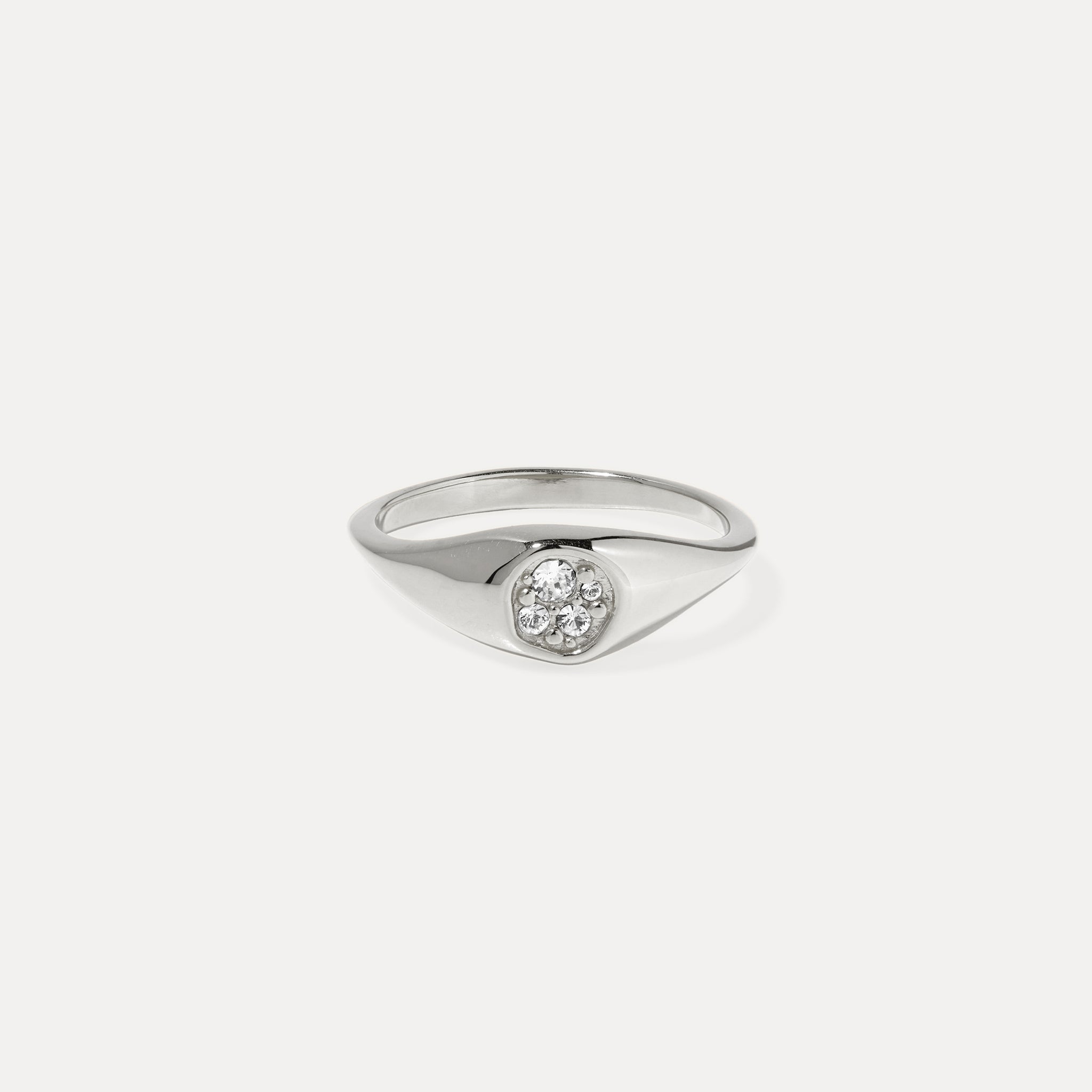 Stilnest Belong Pavé Ring Weiße Kristalle Gold Gr.52