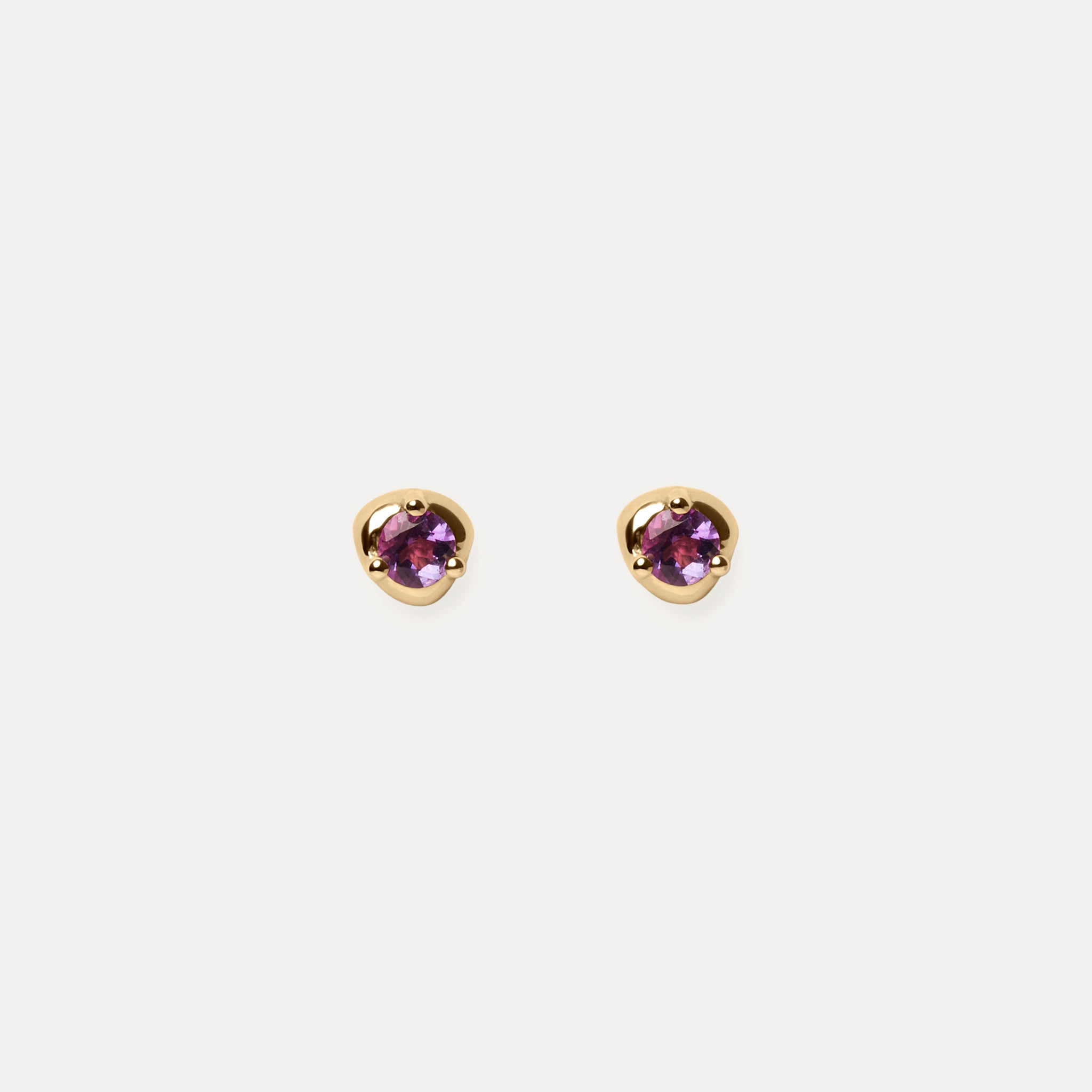 Stilnest Mini Birthstone Ohrstecker 585 Gold Geburtsstein