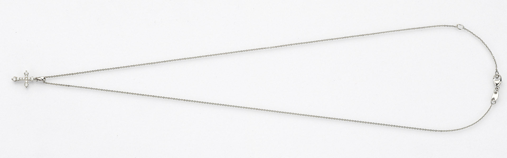 Eugen Rühle Anhänger 41.7886 Kreuz 0,12ct Weißgold Kette