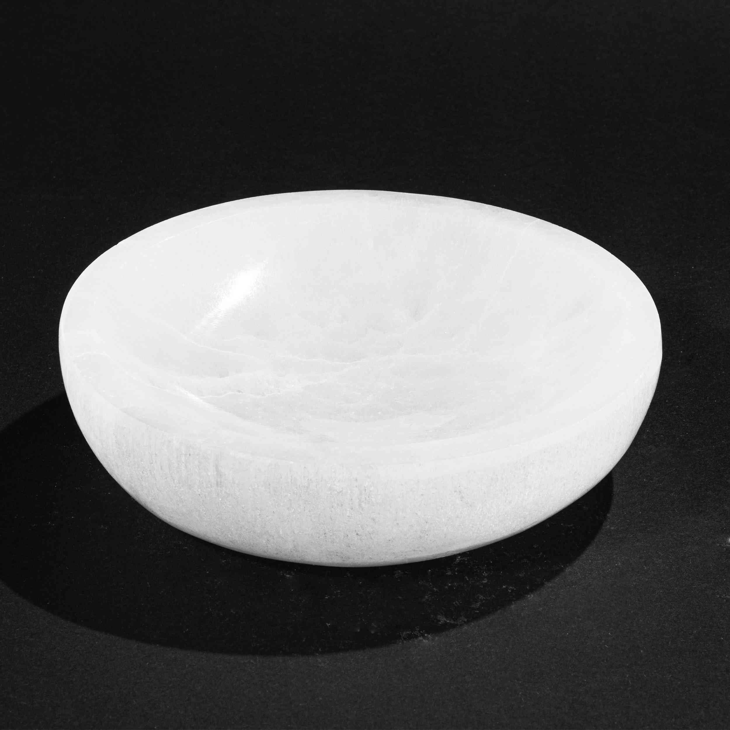 NKlaus Healing Crystals Selenit Schale 14 cm Aufladeschale