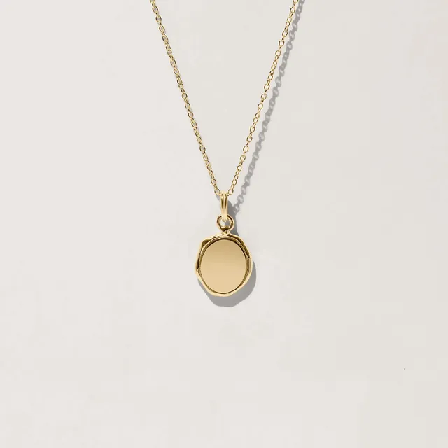 Stilnest Seal Engravable Kette 585 Gold 45cm gravierbar