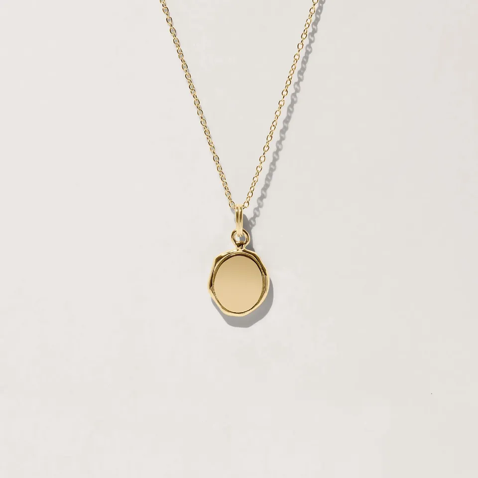 Stilnest Seal Engravable Kette 585 Gold 45cm gravierbar