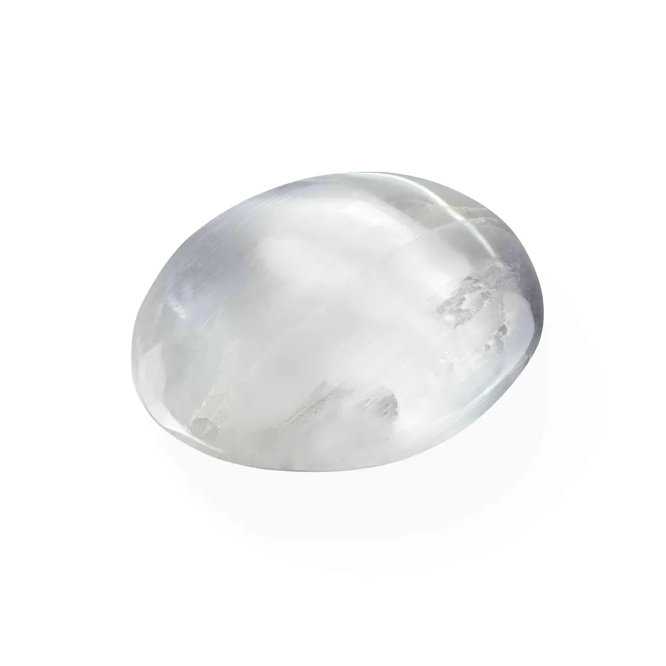 NKlaus Healing Crystals Selenit-Handschmeichler 9-10 cm 257g